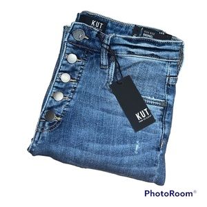 KUT From The Kloth High Rise Rachel Fab Ab Mom Jean Size 2L KUT High Rise Jeans